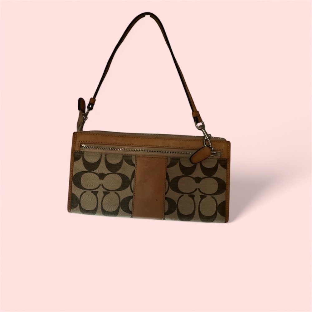 Coach Clutch with strap and cardholders